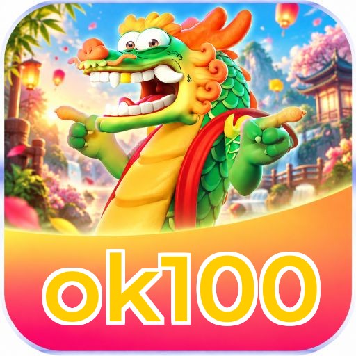 Interface da plataforma ok100 mostrando slots populares e bônus de boas-vindas